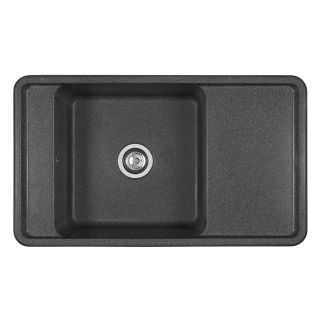 Мойка кухонная Акватон Беллис 87см графит 1A724832BS210